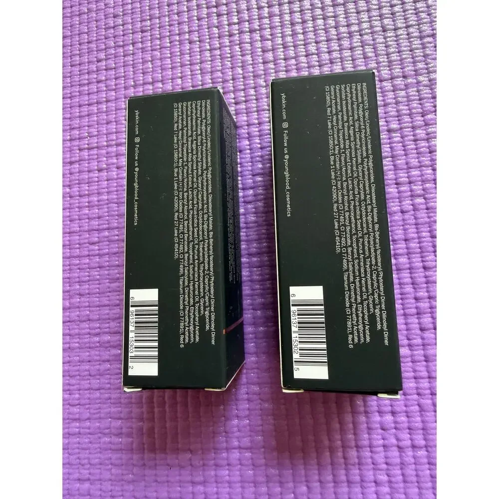 New Youngblood EverGlow Lip Oil Set Macchiato Spritz Full Size 0.16 oz